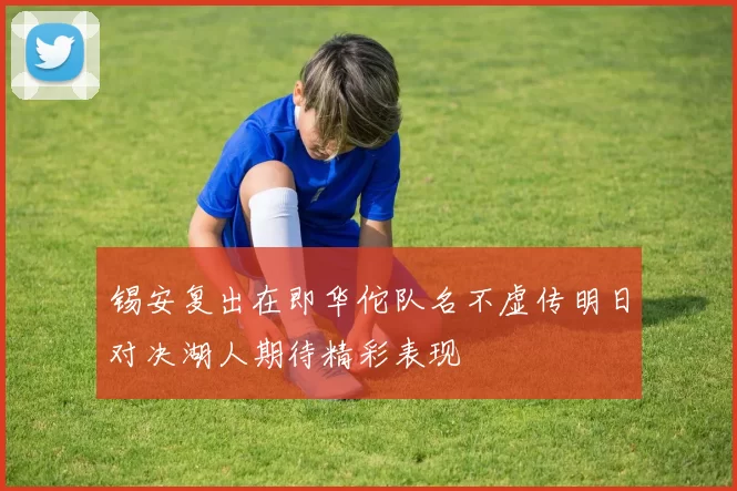 锡安复出在即华佗队名不虚传明日对决湖人期待精彩表现